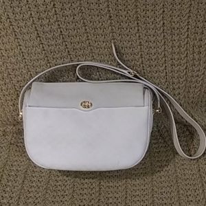 Gucci Webby cross body crescent shaped purse